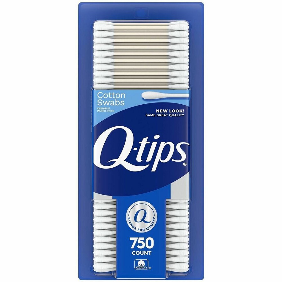 Soapbox Q-Tips Cotton Swabs - White - Cotton - Soft - 12 / Carton 
