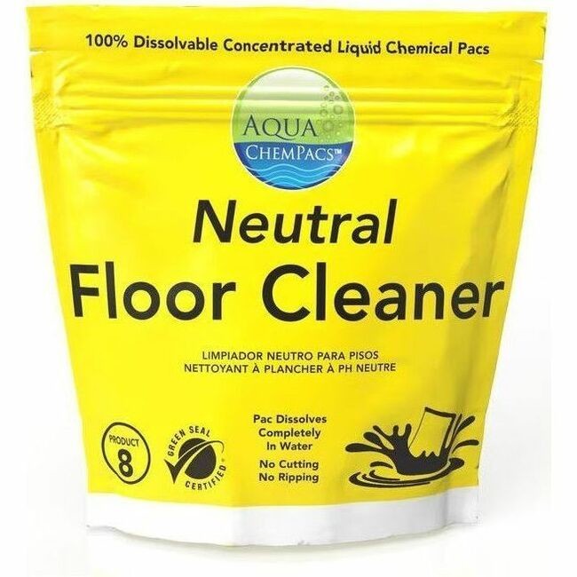 Diversey Neutral Floor Cleaner, 1x 120ea - For Floor - Concentrate - Liquid - 0.53 oz (0.03 lb) - Deodorize, No-rinse, Haze-free - Yellow - 1 Carton 