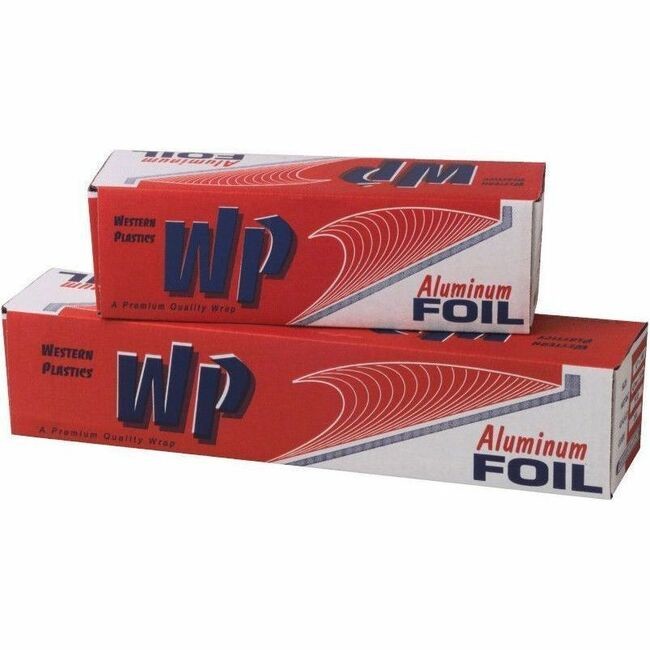 WP Foodservice Aluminum Foil - 12' Width x 1000 ft Length - Sturdy - Aluminum Foil - Silver - 1 Each 