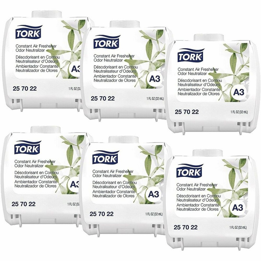 TORK Constant Air Fresheners Neutralizer Scent - Cartridge - 1.1 fl oz (0 quart) - 90 Day - Odor Neutralizer - 6 / Carton 