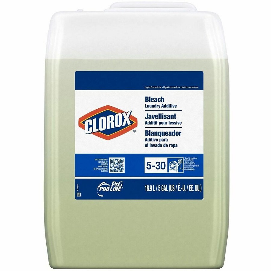 PRO LINE Clorox Bleach Laundry Additive - For Laundry - 639.1 fl oz (20 quart) - Phthalate-free, Triclosan-free - White - 1 Carton 