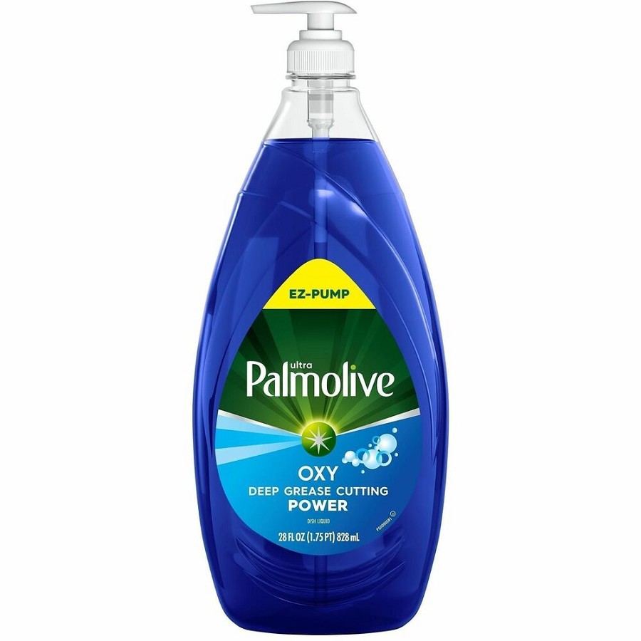 Palmolive Ultra Dish Soap Oxy Degreaser - For Dish, Pot, Pan - Liquid - 28 fl oz (0.9 quart) - Recommended For: Grease Remover, Food Remover, Stain Remover, Dirt Remover - Paraben-free, Phosphate-free - Blue Bottle - 4 / Carton 