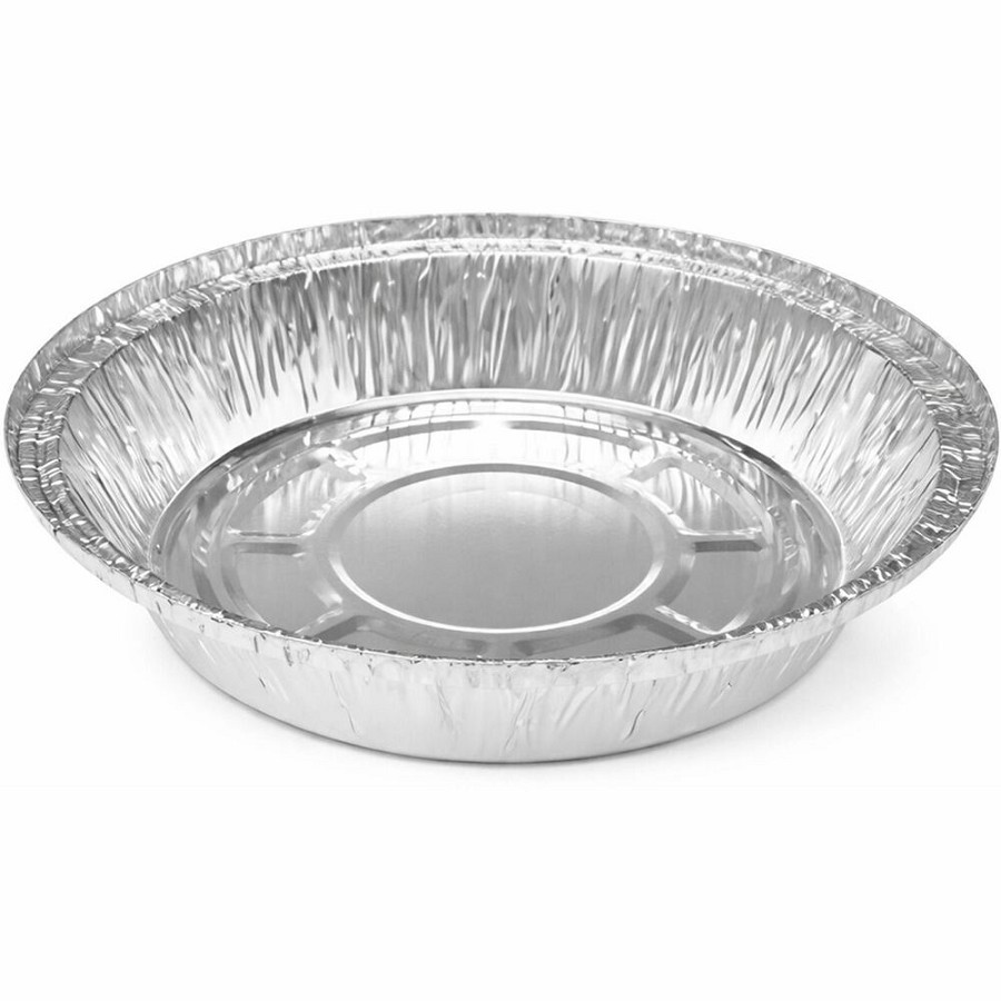 SEPG Aluminum Take-Out Food Storage Pan - Food, Food Storage - 9' Diameter - Silver - Aluminum Body - Round - 500 - 500 / Carton 