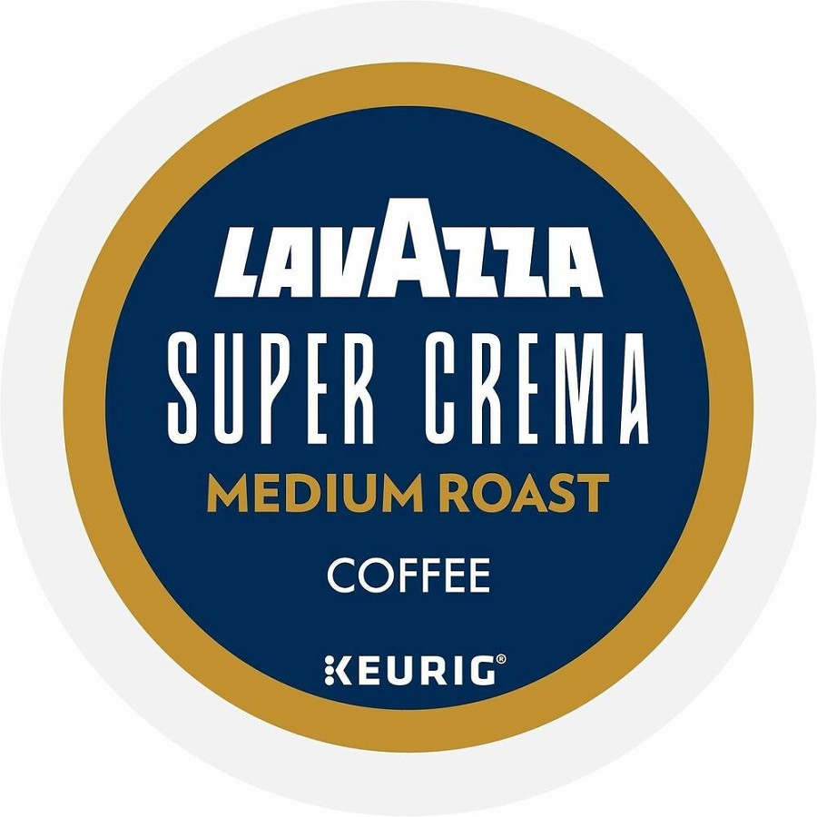 Lavazza K-Cup Super Crema Coffee - Compatible with Keurig Brewer - Medium - K-Cup - Super Crema - Kosher - 22 Boxes/Box - 4 / Carton 