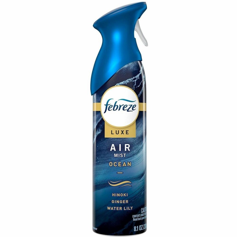 Febreze Air Mist Air Freshener Spray - Spray - 8.1 fl oz (0.3 quart) - Warm Ocean Breeze - Odor Neutralizer, Long Lasting - 6 / Carton 