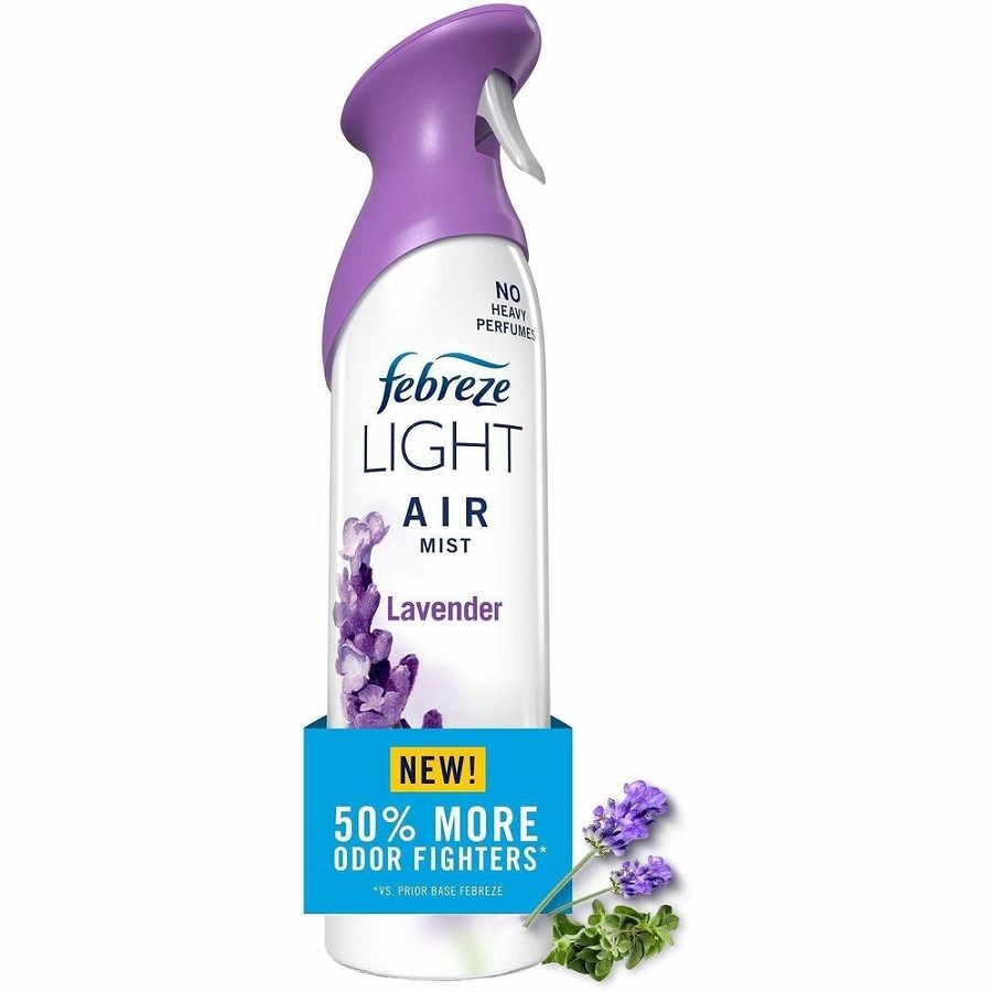 Febreze Air Mist Air Freshener Spray - Spray - 8.1 fl oz (0.3 quart) - Lavender - Odor Neutralizer, Long Lasting - 6 / Carton 