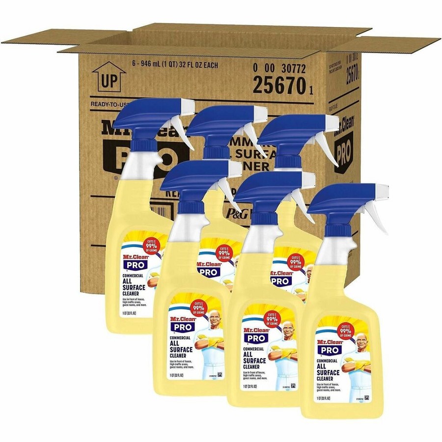 Mr. Clean PRO All-Surface Cleaner - For Multi Surface, Multipurpose - Ready-To-Use - Liquid - 32 fl oz (1 quart) - Recommended For: Dirt Remover, Grease Remover, Grime Remover, Soil Remover - Alkylphenols-free, Benzene-free, Lead-free, Mercury-free, Cadmi 