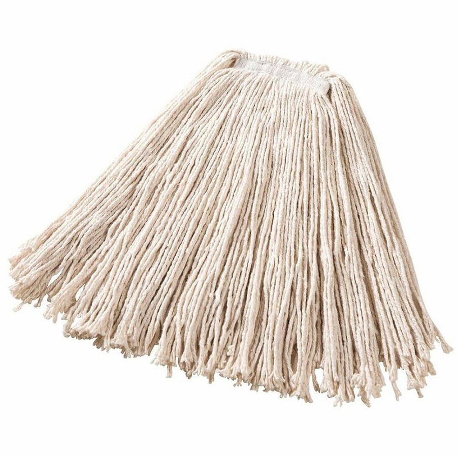 Rubbermaid Commercial 24 oz Duro Pro Cut-End Cotton Mop - 7' Width x 5.5' Length - Cut Ends, Absorbent, 4-ply - Cotton - White - 1.35 lb - 1 Each 