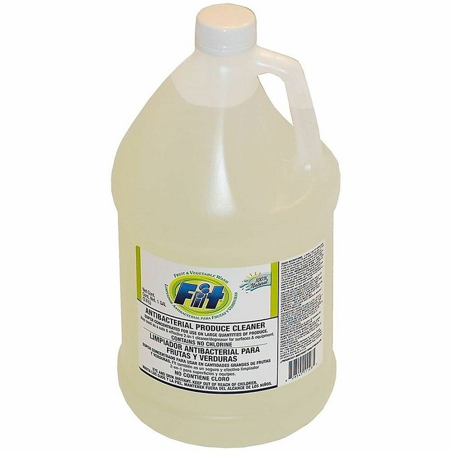 Fit Professional Antibacterial Produce Wash - For Food - Concentrate - Liquid - 128 fl oz (4 quart) - Recommended For: Bacteria Remover - Antibacterial, Chlorine-free, Alkylphenols-free, Benzene-free, Lead-free, Mercury-free, Cadmium-free, PVC Free, PAHs- 