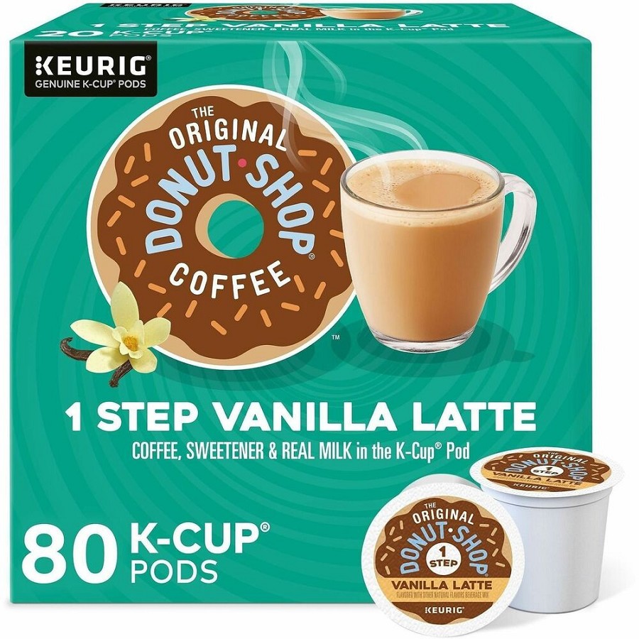 Diedrich K-Cup, Pod TODS 1-Step Latte K-Cups - Dark - K-Cup, Pod - Latte, Colombian, Vanilla - 20 Coffee/Box - 4 / Carton 