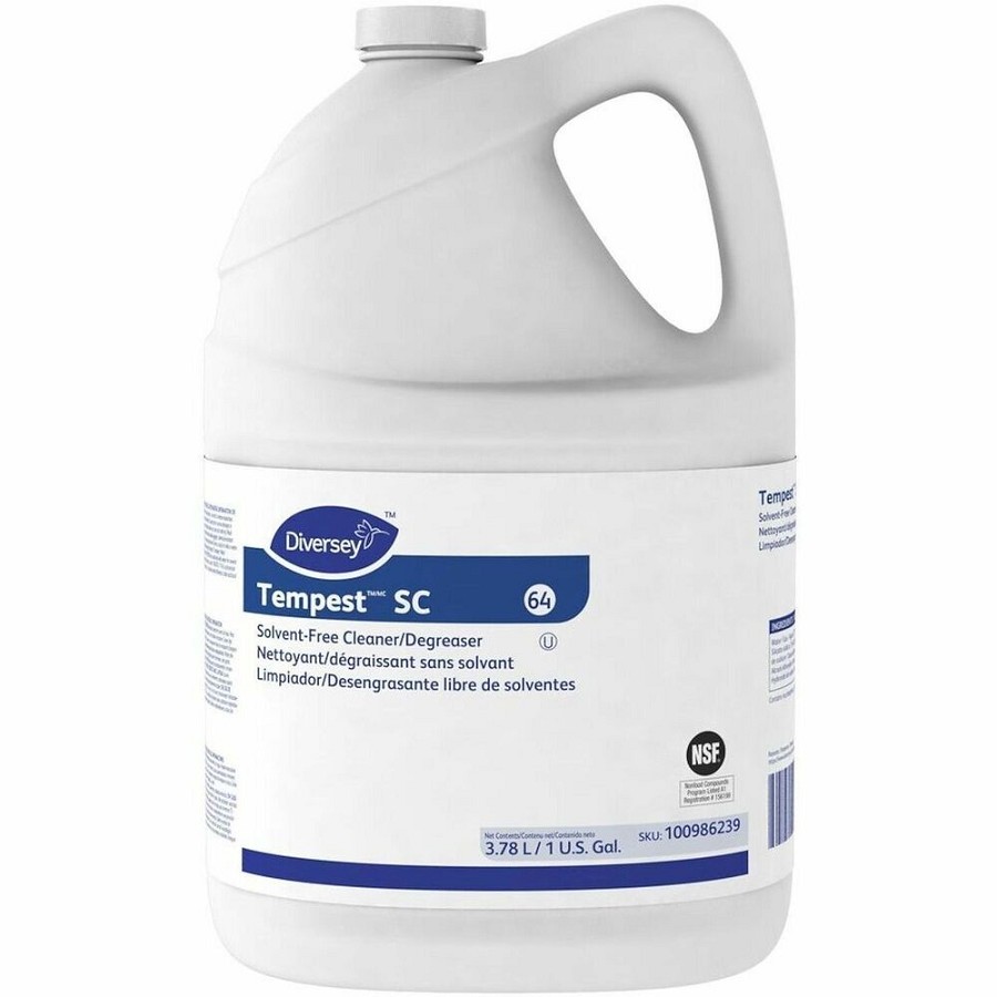 Diversey Tempest SC Solvent-free Degreaser - For Multipurpose - Concentrate - Liquid - 128 fl oz (4 quart) - 12.24 to 13.11 pH - Surfactant Scent - Recommended For: Food Soil Remover, Oil Remover, Grease Remover, Fluid Remover, Dirt Remover, Soil Remover 