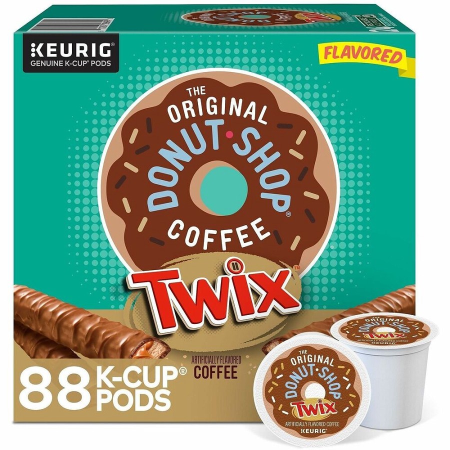 The Original Donut Shop K-Cup Twix Coffee - Compatible with Keurig Brewer - Light - K-Cup - Twix - Kosher - 24 Coffee/Box - 4 / Carton 