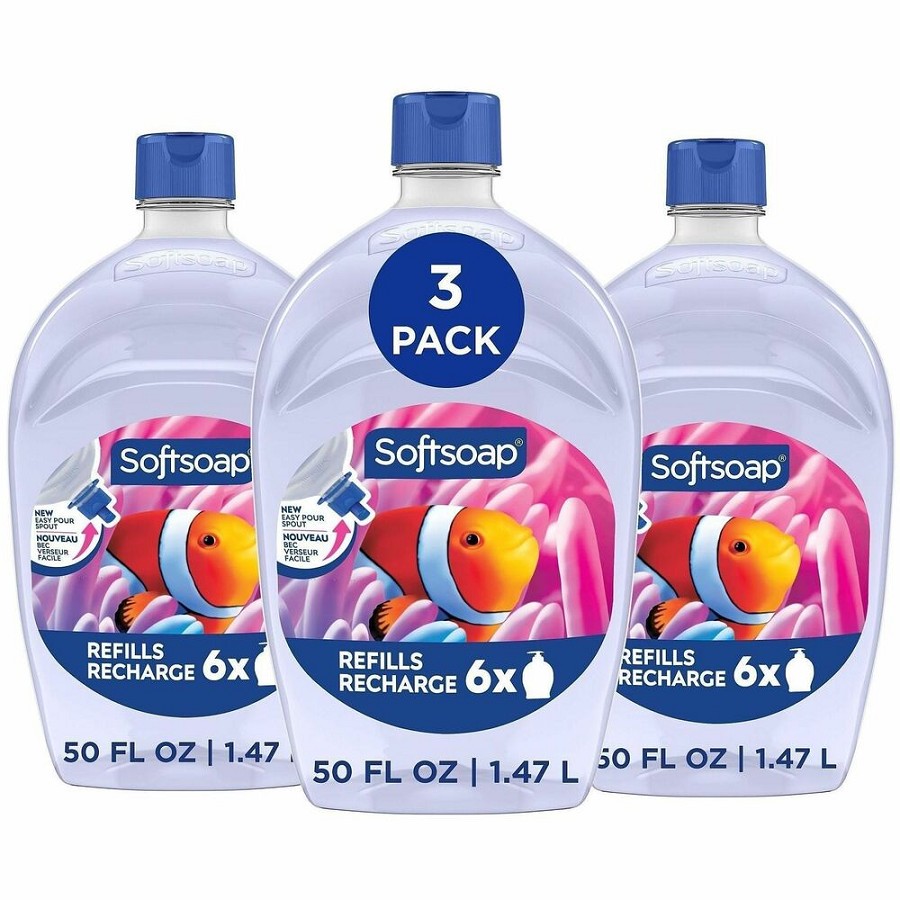 Softsoap Liquid Hand Soap - Fresh & Light Scent - 1.56 quart - Flip Top Bottle Dispenser - Dirt Remover, Bacteria Remover - Hand, Skin - Moisturizing - Antibacterial - Clear - Hygienic, pH Balanced - 3 / Carton 