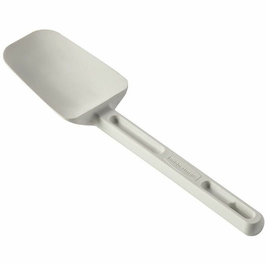 Rubbermaid Commercial 9-1/2' Spoon-shaped Spatula - 1 Piece(s) - Spatula - Spatula - Breakroom, Food - Dishwasher Safe - Clear - 1 Each 