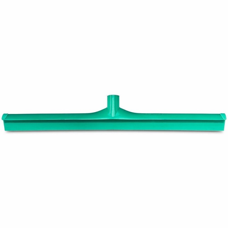 Sparta 24' Single-Blade Floor Squeegee - Rubber, Thermoplastic Rubber (TPR) Blade - 3.5' Height x 1' Width x 24' Length - Durable, Rust Resistant, Bend Resistant - Green - 6 / Carton 