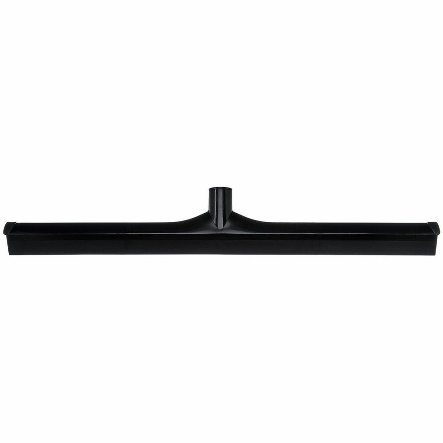 Sparta 24' Single-Blade Floor Squeegee - Rubber, Thermoplastic Rubber (TPR) Blade - 3.5' Height x 1' Width x 24' Length - Durable, Rust Resistant, Bend Resistant - Black - 6 / Carton 