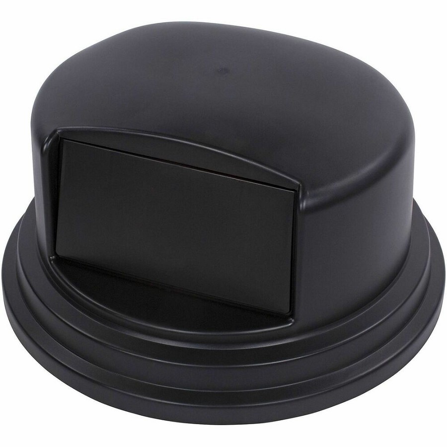 Genuine Joe Dome Lid for 44 Gallon Containers - Dome - Black - 1 Carton 