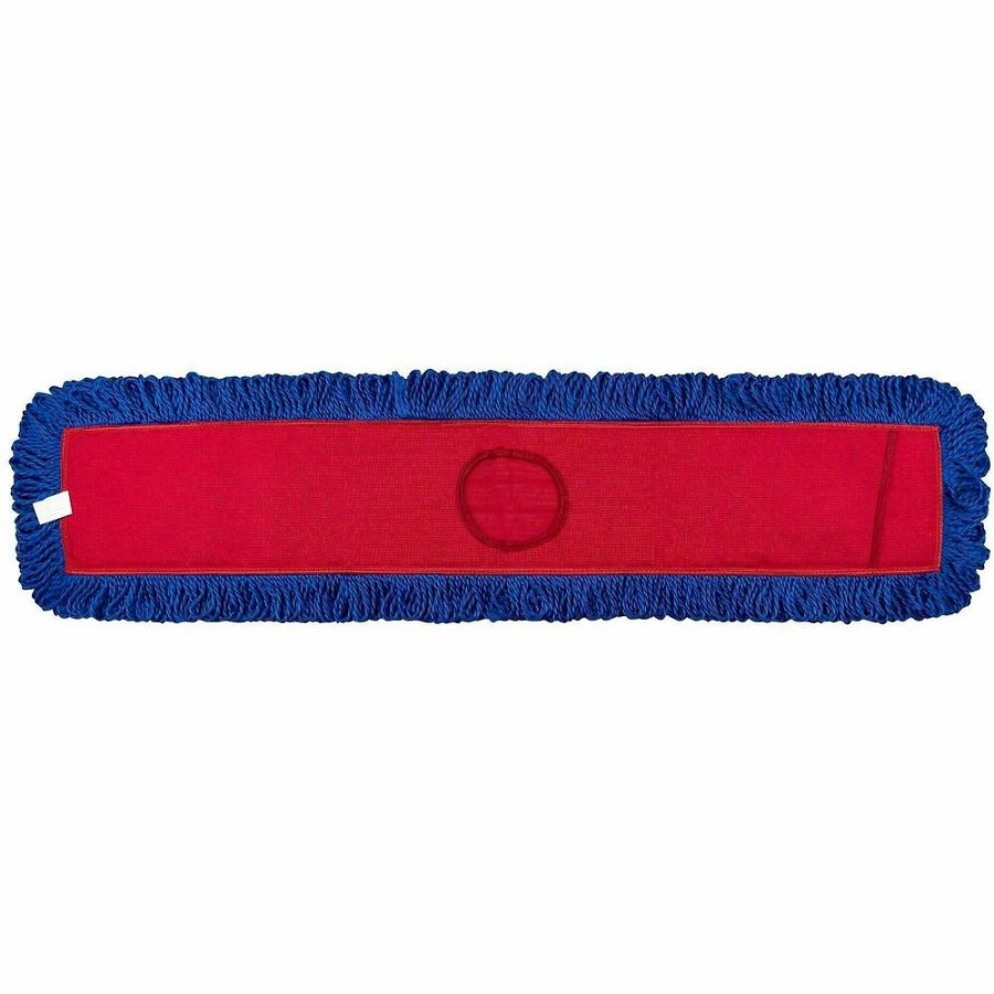 Genuine Joe Fringed Dust Mops - Looped Ends, Machine Washable, Reusable, Launderable - Multi - 1 Carton 