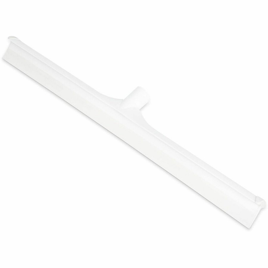 Sparta 24' Single-Blade Floor Squeegee - Rubber, Thermoplastic Rubber (TPR) Blade - 3.5' Height x 1' Width x 24' Length - Durable, Rust Resistant, Bend Resistant - White - 6 / Carton 