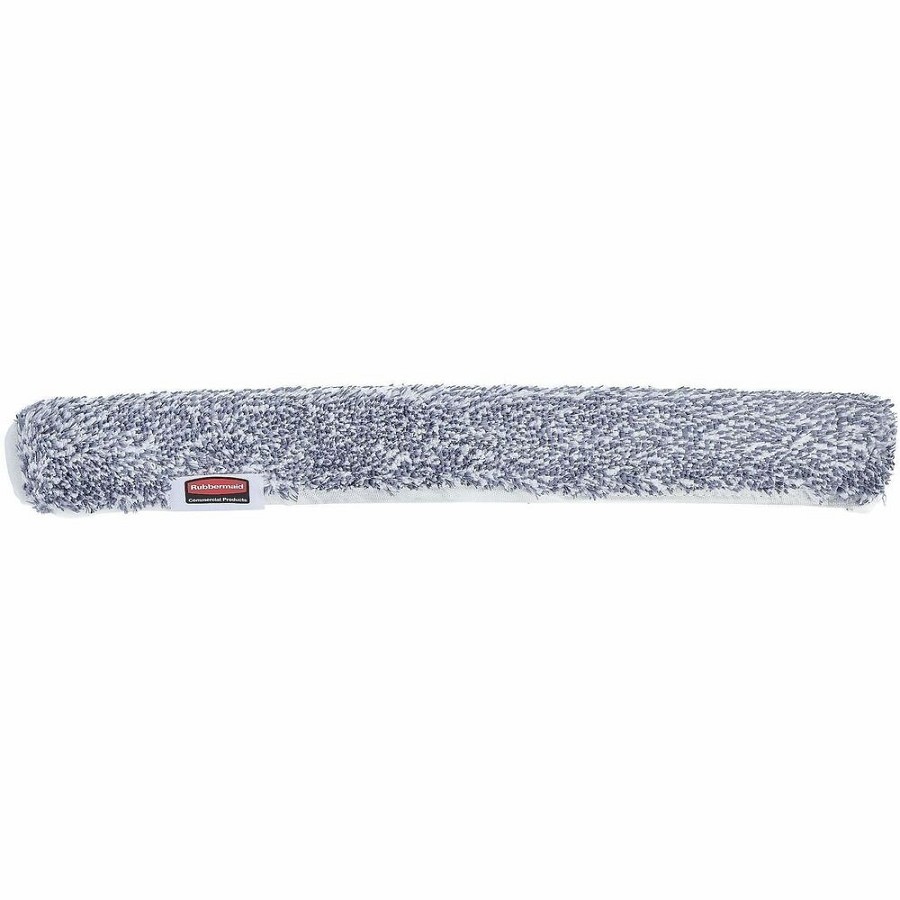 Rubbermaid Commercial HYGEN Microfiber Glass Washer - For Squeegee - Gray - MicroFiber - 0.6' Height x 4.3' Width x 24.5' Length - 1 Each 