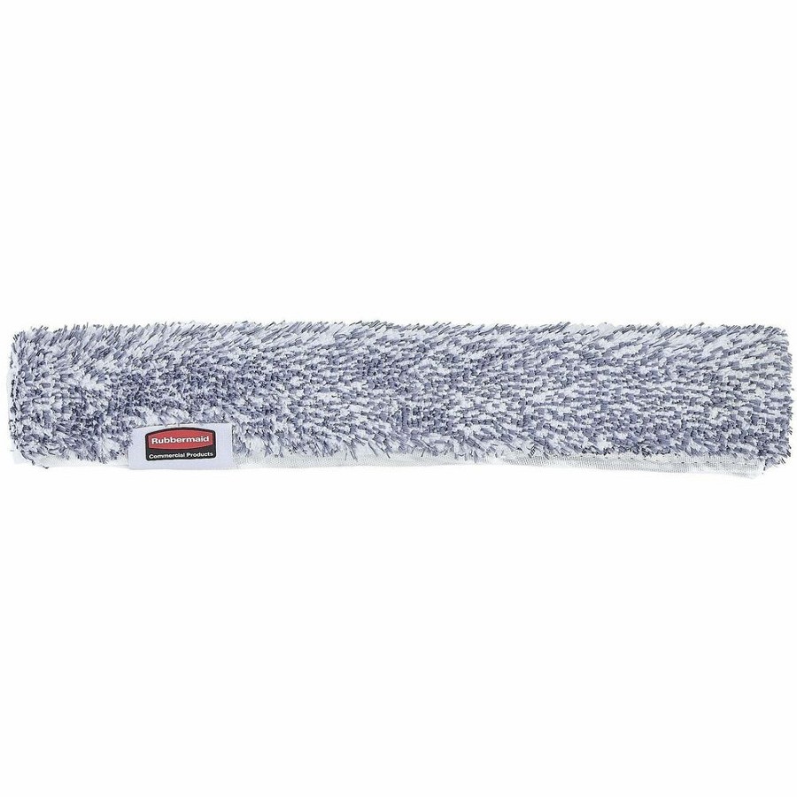 Rubbermaid Commercial HYGEN Microfiber Glass Washer - For Squeegee - Gray - MicroFiber - 0.6' Height x 4.3' Width x 20.4' Length - 1 Each 