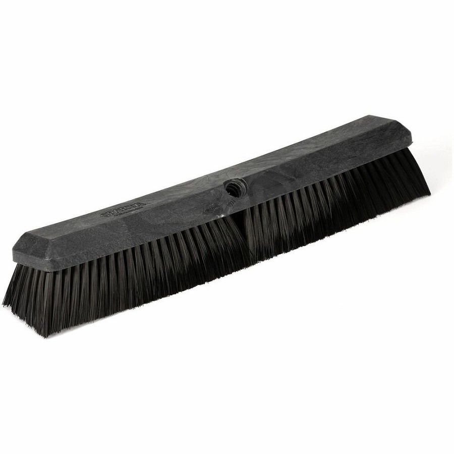 Sparta 8' Color-Coded Omni-Sweep Floor Sweep - 1.75' Polyester Bristle - 18' Overall Length - Black - 12 / Carton 