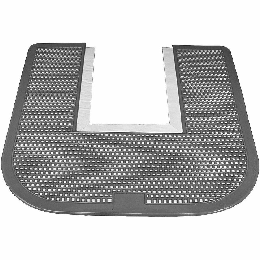 Impact Deodorizing Commode Mat - Commode, Restroom, Commercial, Floor, School, Restaurant - Black - 6 / Carton 