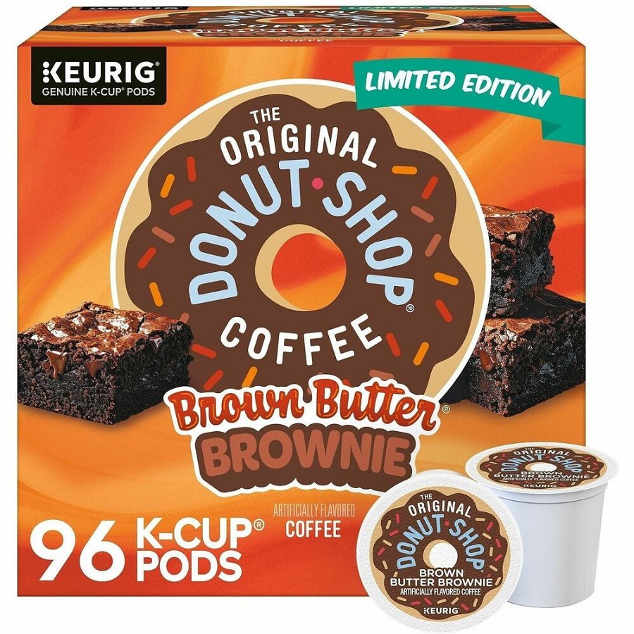 The Original Donut Shop K-Cup Brown Butter Brownie Coffee - Compatible with Keurig Brewer - K-Cup - Brown Butter Brownie 