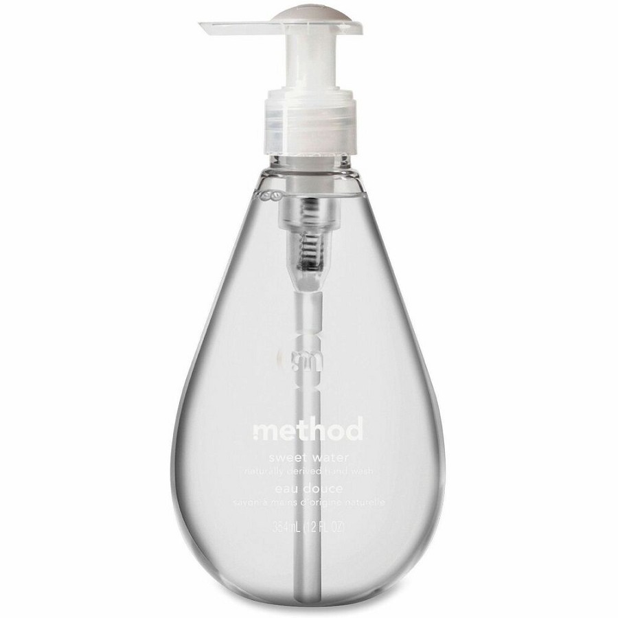 Method Gel Hand Wash - Sweet Water Scent - 12 fl oz - Pump Bottle Dispenser - Hand - Clear - Paraben-free, Phthalate-free, Cruelty-free - 1 Each 