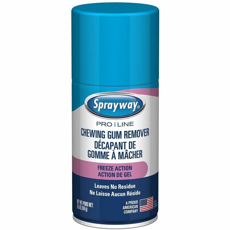 Sprayway Professional Chewing Gum Remover - For Multi Surface, Carpet, Clothing, School, Multipurpose - 6.50 oz (0.41 lb) - Recommended For: Gum Remover, Wax Remover, Residue Remover, Stain Remover - Stain Resistant, Residue-free - Clear 