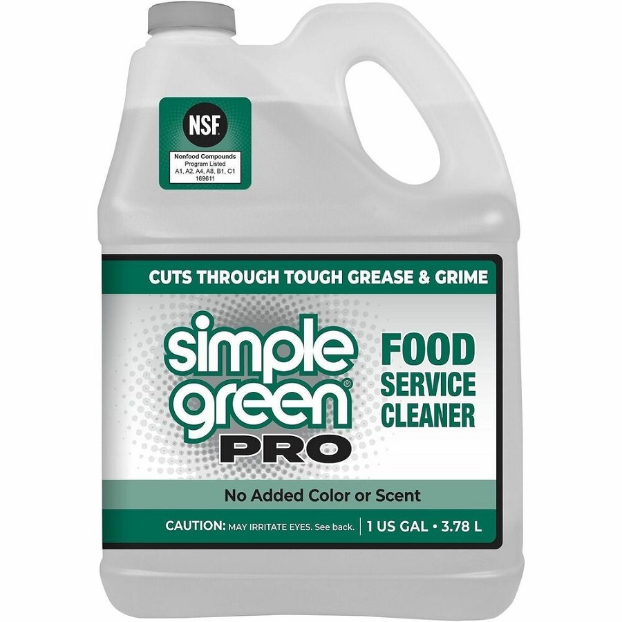 Simple Green PRO Food Service Cleaner - For Multipurpose - Concentrate - 128 fl oz (4 quart) - Recommended For: Grease Remover, Grime Remover, Baked-on Food Remover - Non-flammable, Caustic-free, Non-abrasive, Chemical-free, Color-free, Phosphate-free - C 