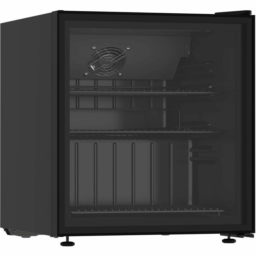 AVANTI Beverage Center, 60 Can Capacity - 1.70 ft³ - Auto-defrost - Reversible - 1.70 ft³ Net Refrigerator Capacity - 120 V AC - Black - Freestanding 