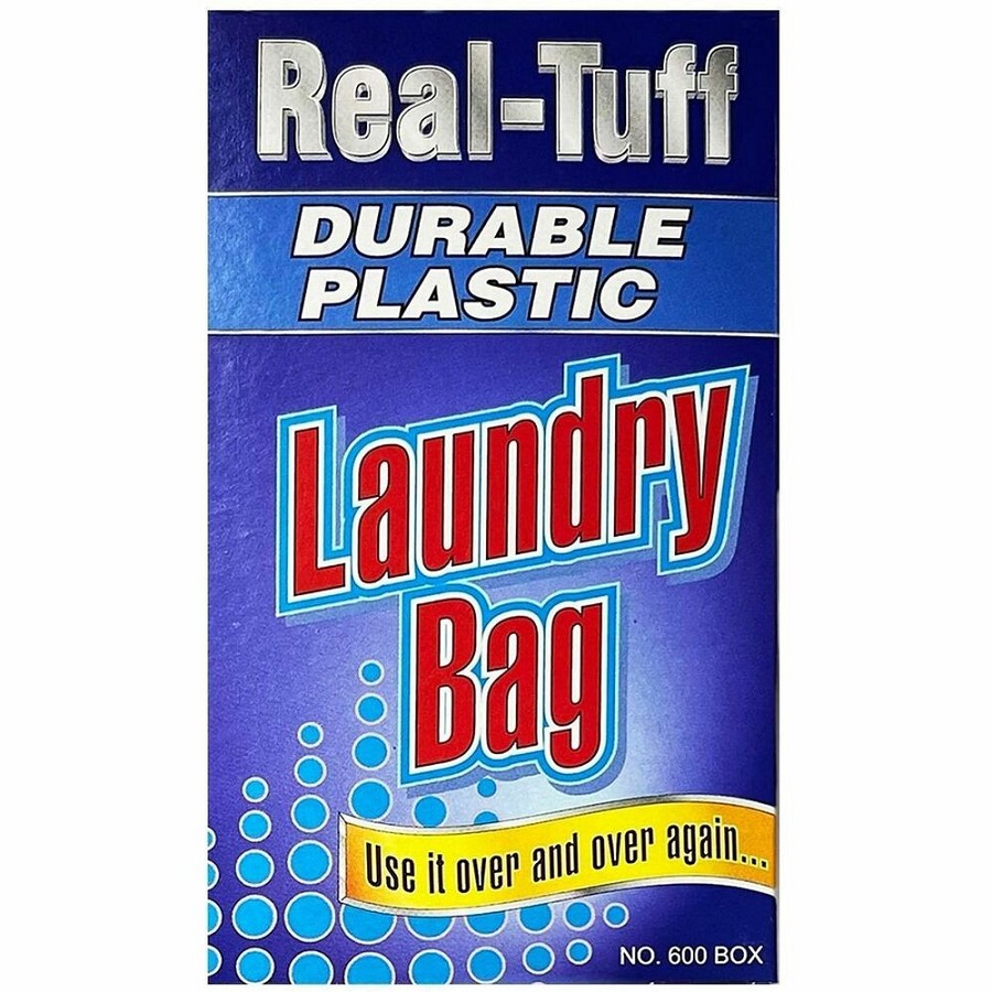Real-Tuff #650 Vend-Box Laundry Bags - 44' Length x 27' Width - Blue - Plastic - Laundry, Multipurpose 