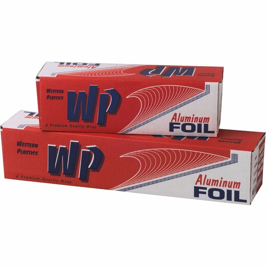 WP Aluminum Foil Cutterbox - 12' Width x 500 ft Length - Sturdy, Cutting Edge - Aluminum Foil - Silver - 1 Case 