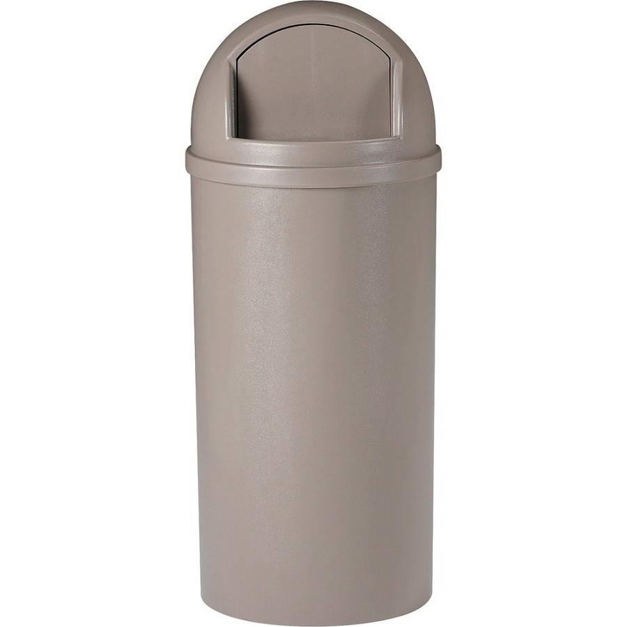 Rubbermaid Commercial Marshal Classic Container - 15 gal Capacity - Round - 15.37' Opening Diameter - 36.5' Height - Beige - 1 Each 