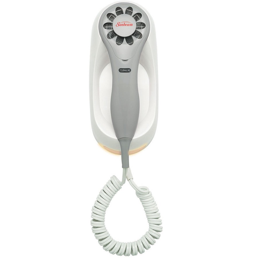Sunbeam 1632040 1200-1500 Watts GreenSense Global Economizer Wall Mount Hair Dryer With Night Light White 6 Per Case Price Per Each 