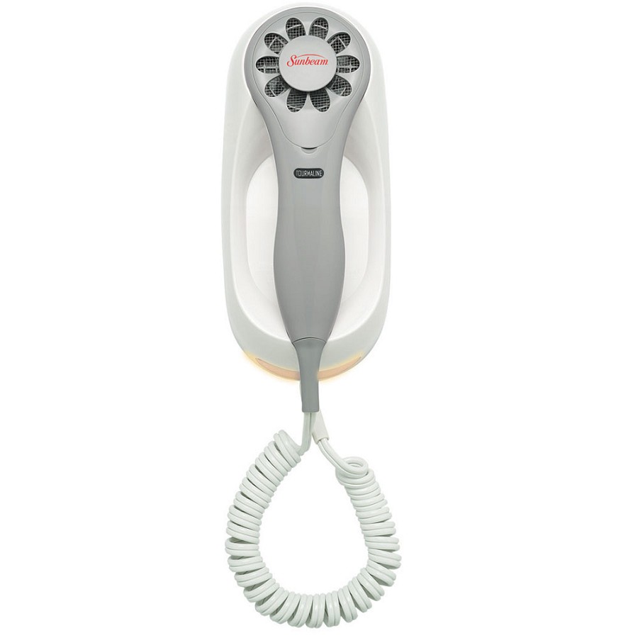 Sunbeam 1632020 1200-1500 Watts GreenSense Global Economizer Wall Mount Hair Dryer White 6 Per Case Price Per Each 