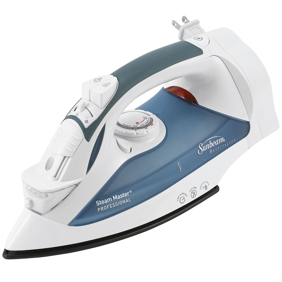 Sunbeam 4274 GreenSense SteamMaster Full Size Professional Iron With Retractable Cord & ClearView White 4 Per Case Price Per Each 