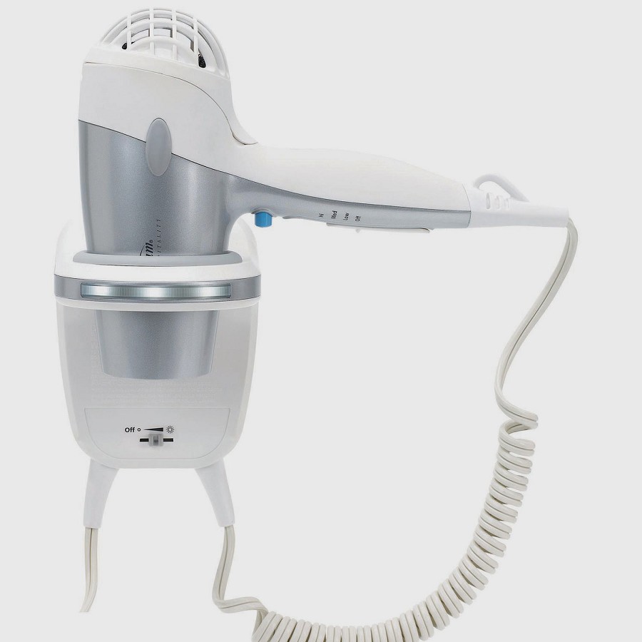 Sunbeam HD3003001000 1200-1500 Watts GreenSense Mid-Size Wall Mount Hair Dryer With LED Nightlight White 4 Per Case Price Per Each 