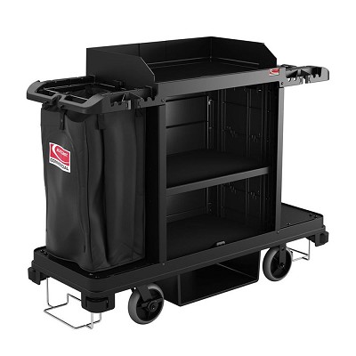 Suncast Commercial Full Size Standard Housekeeping Cart -Optional Bumper Kit Upgrade 