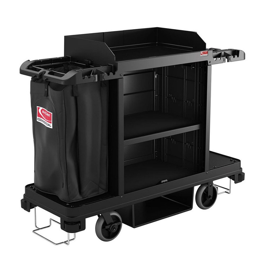 Suncast Commercial Full Size Standard Housekeeping Cart -Optional Bumper Kit Upgrade 