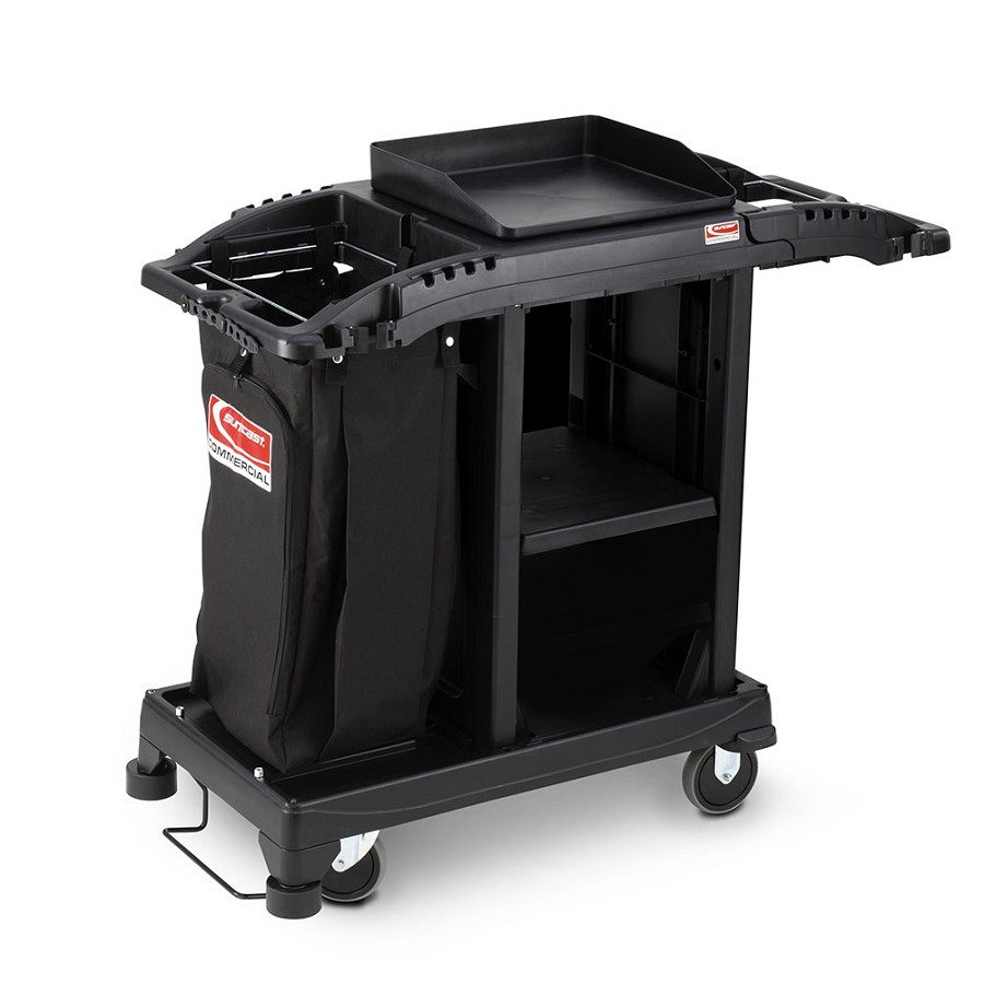 Suncast Commercial Compact Standard Housekeeping Cart 