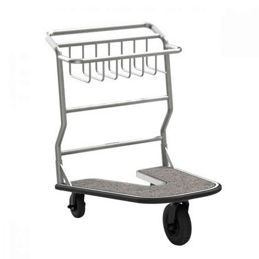 Suncast Commercial Nesting Luggage Cart With Carpet Deck 