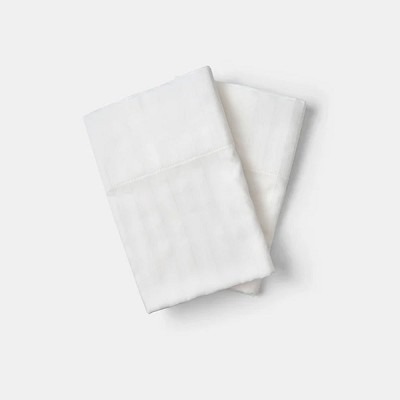 Thomaston Mills Lineage T-310 Pillowcase King 42x46 100% Cotton Satin Stripe 6 Dz Per Case Price Per Dz 