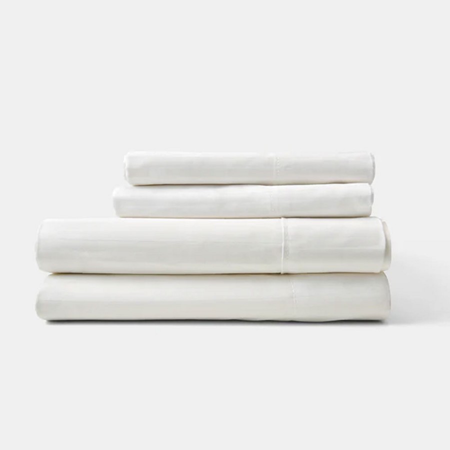 Thomaston Mills Lineage T-310 Fitted Sheets King 78x80x15 100% Cotton Satin Stripe 2 Dz Per Case Price Per Dz 