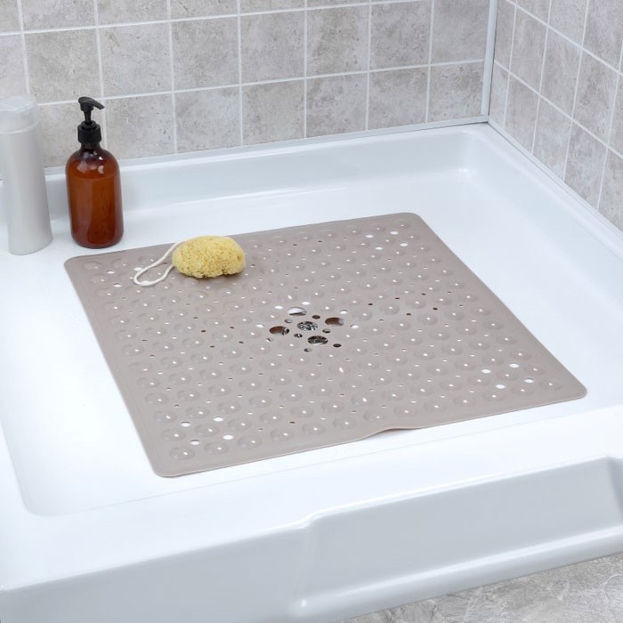 Slip-X Square Shower Mat 21x21 Tan 4 Per Case Price Per Case 