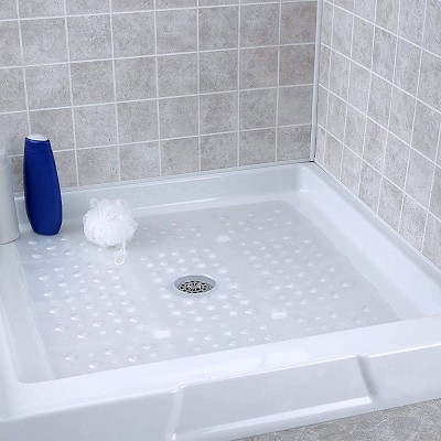 Slip-X Extra Large Square Shower Mat 27x27 Clear 4 Per Case Price Per Case 