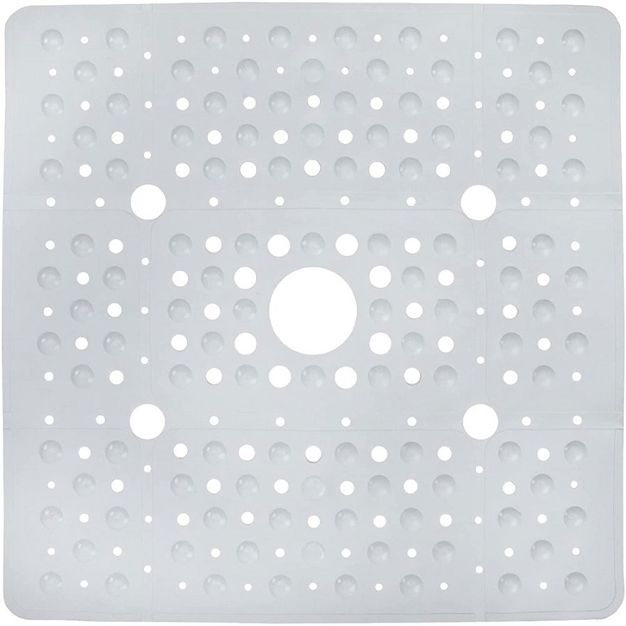 Slip-X Extra Large Square Shower Mat 27x27 Solid White 4 Per Case Price Per Case 
