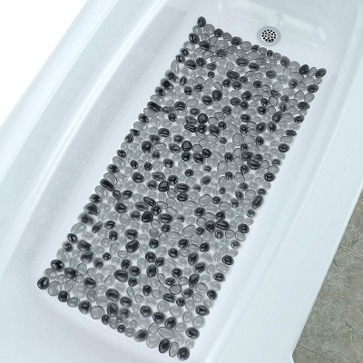 Slip-X Extra Long Pebble Bath Mat 17x38 Gray 4 Per Case Price Per Case 