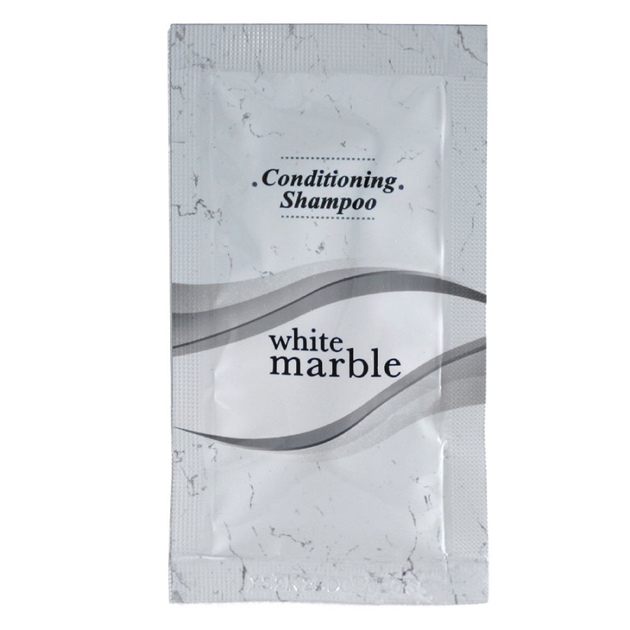 White Marble Breck Conditioning Shampoo Packet 0.25 Oz. 500 Per Case 3 Case Minimum 